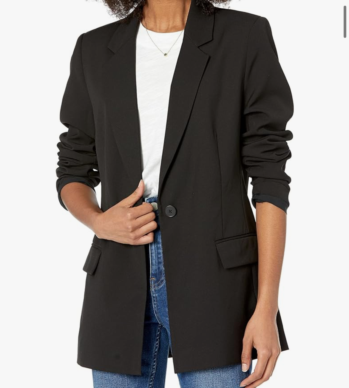 Ladies The Drop Black Blazer