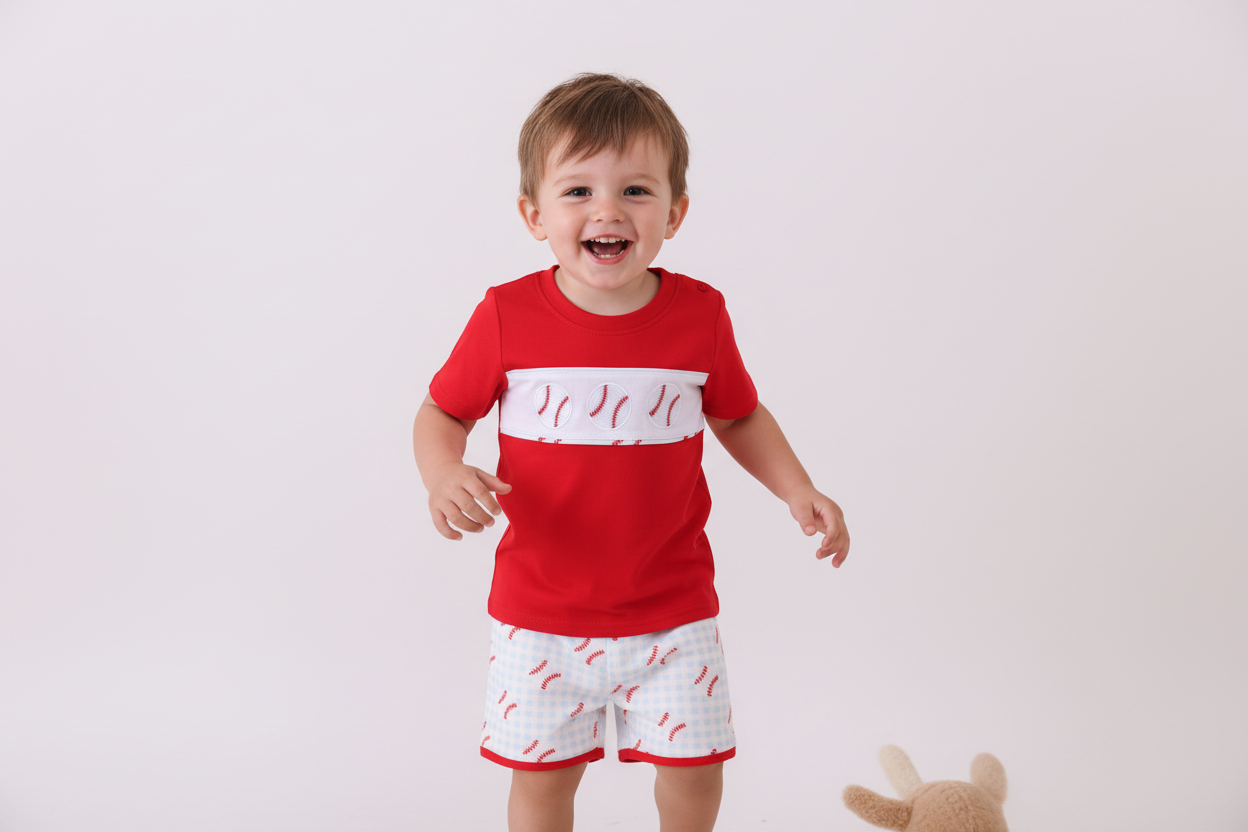 Boys Baseball Short Set