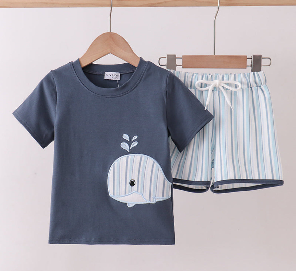Boys Whale Short Set