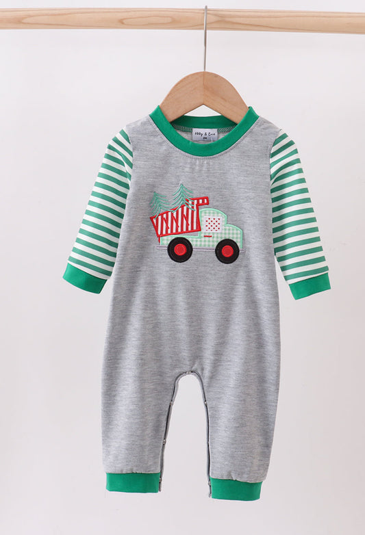 Boys Dump Truck Romper