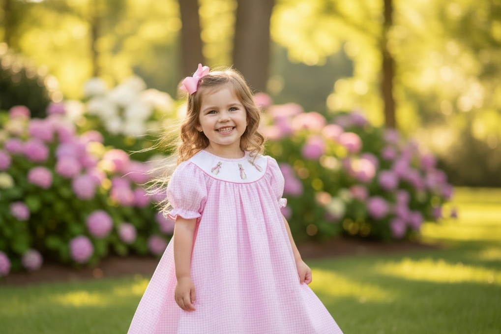 Girl Peter Rabbit Smocked Dress