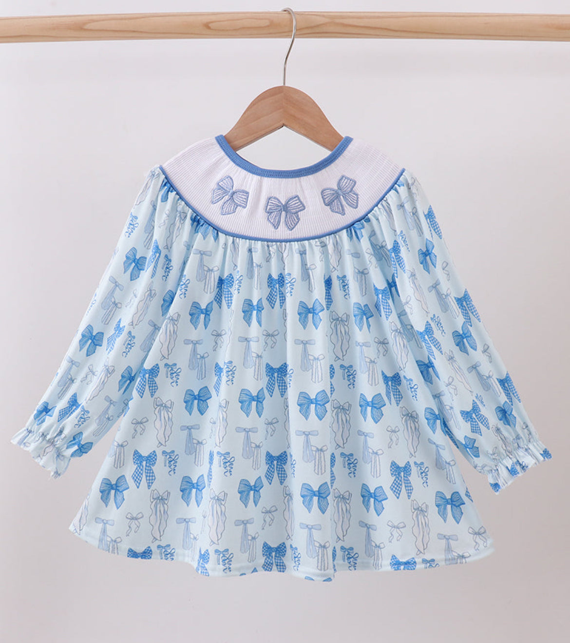 Girl Smocked Bow Dress