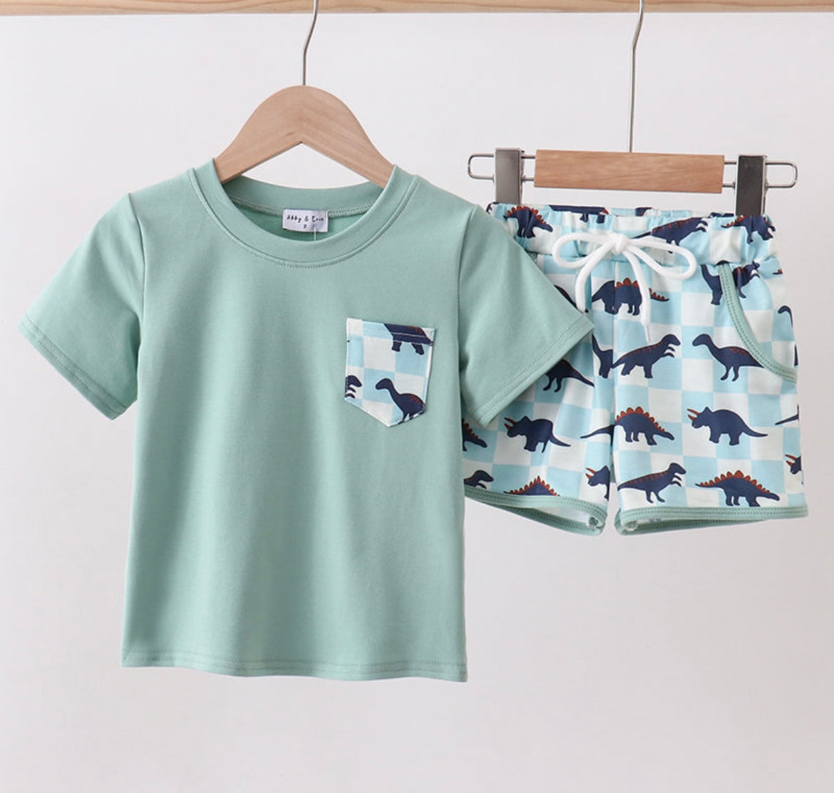 Boys Dino Short Set