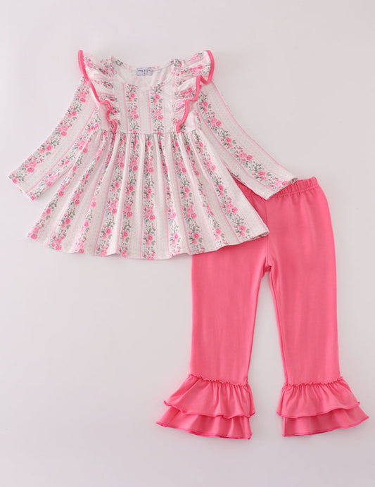 Girl Vintage Rose Pant set