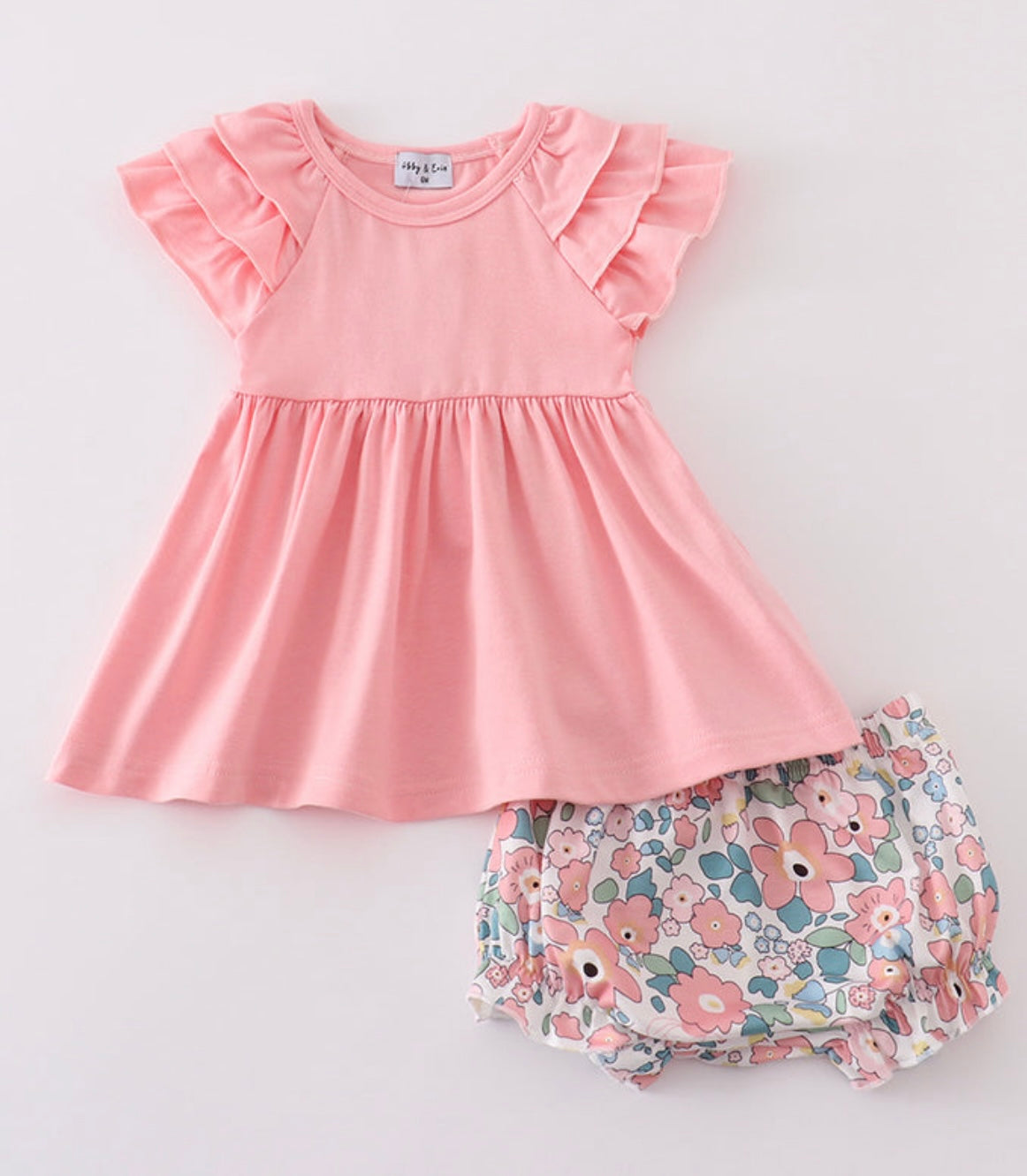 Girl Posey Diaper Set