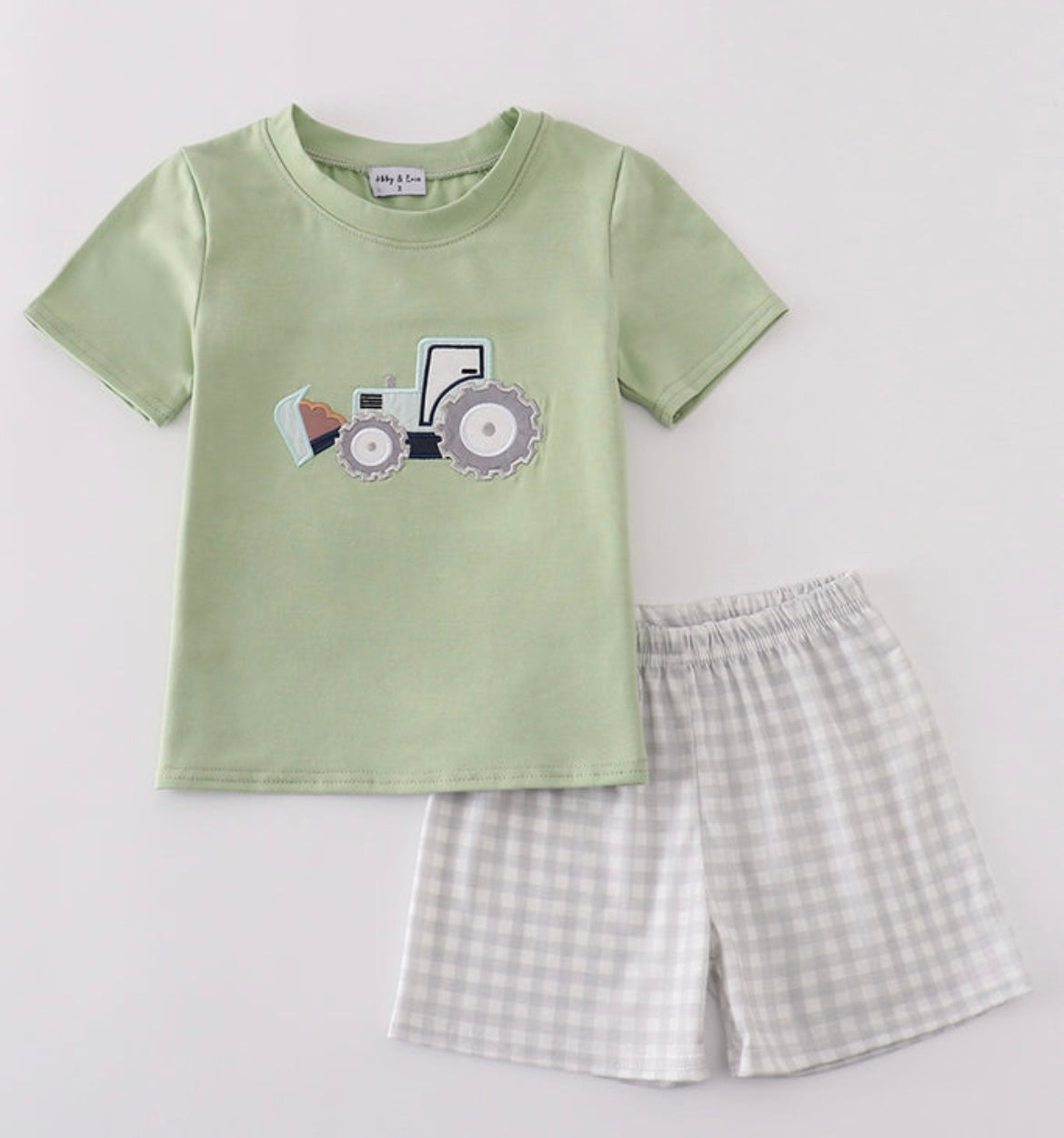 Boys Tractor Short Set