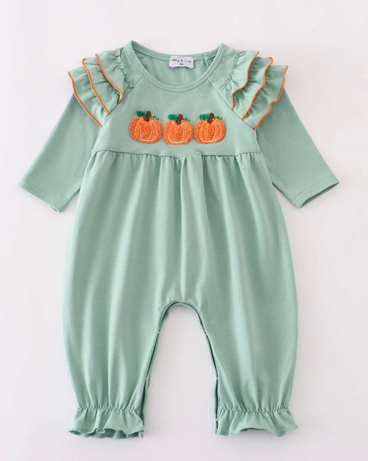 Girl Pumpkin Romper
