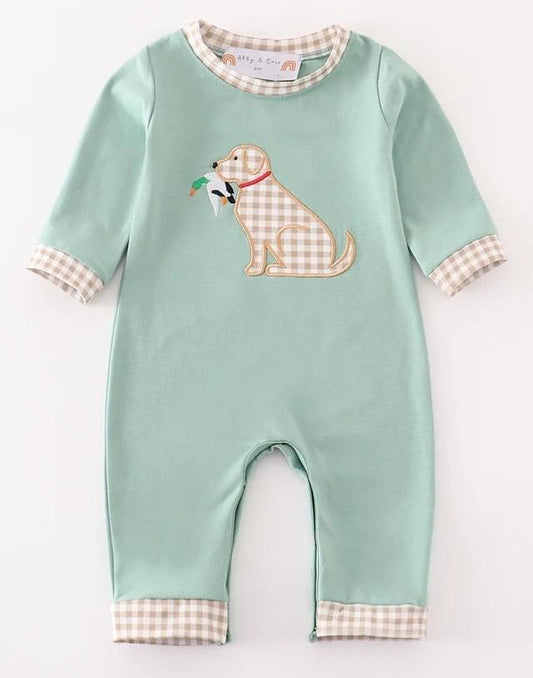 Boy Dog Duck Romper