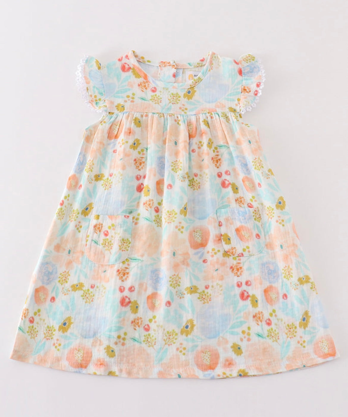 Girl Floral Muslin Dress