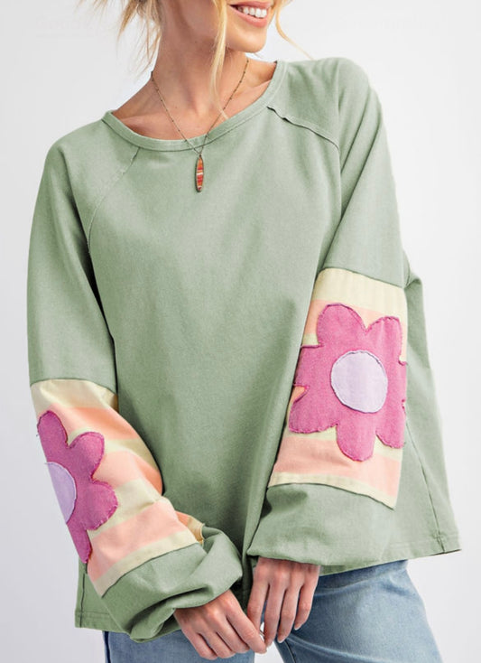 Ladies Hippie Patch top