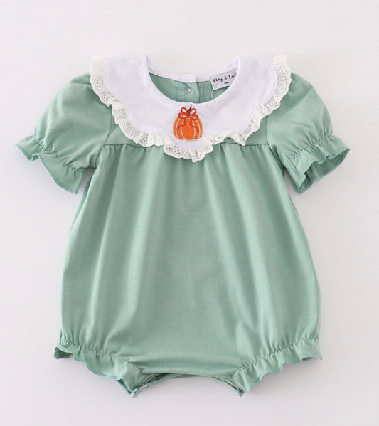 Girl Sage Bow Pumpkin