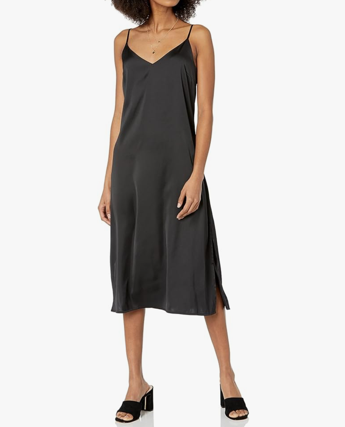 Ladies Black Slip Dress