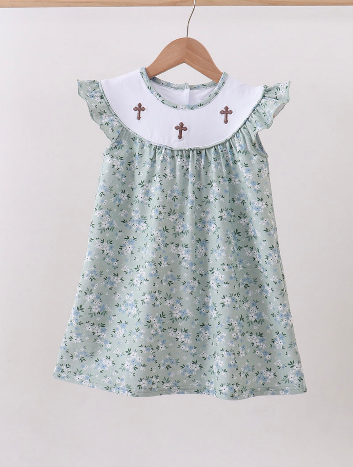 Girl Floral Cross Dress