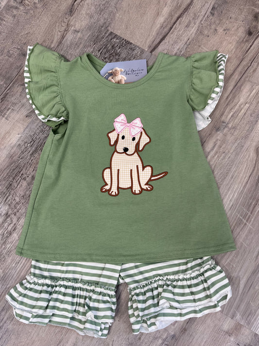 Girl Dog Short Set