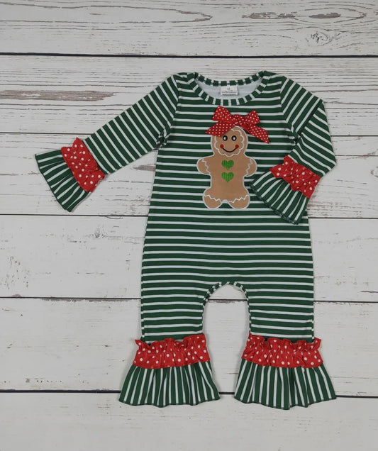 Girl Romper Gingerbread New Albany