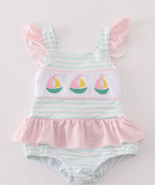Girl Sailboat Swim suit
