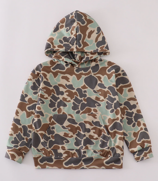 Boys Camo Pullover