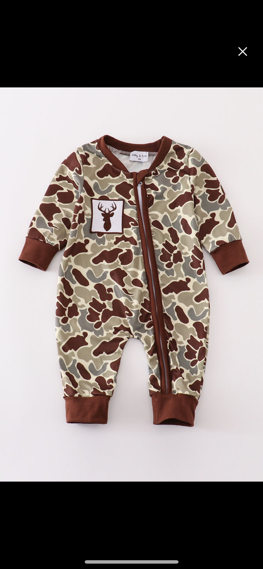 Boy Deer Romper