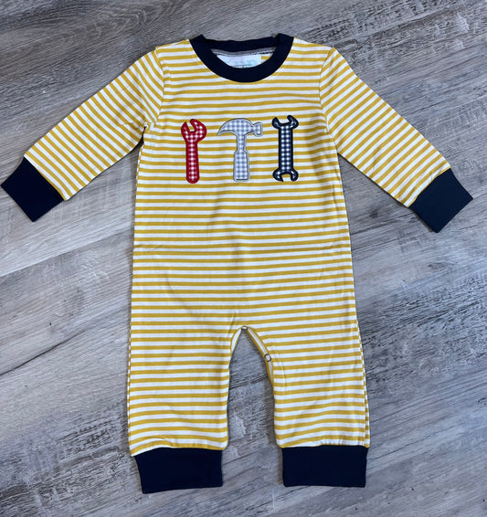 Boy Appliqué Tool Romper