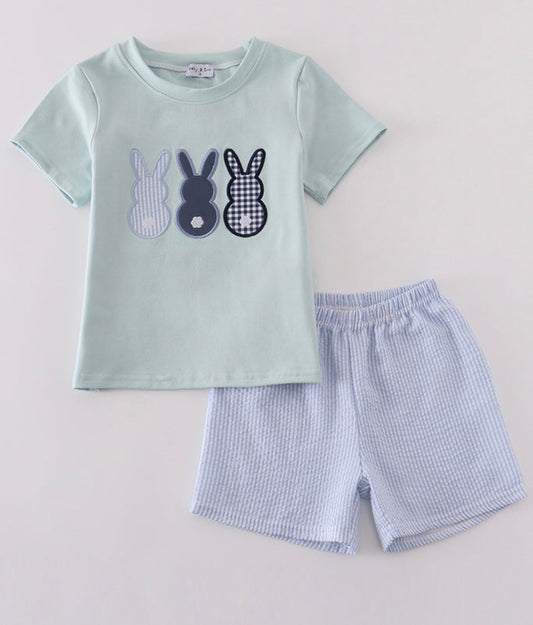 Boys Bunny Trio Short Set