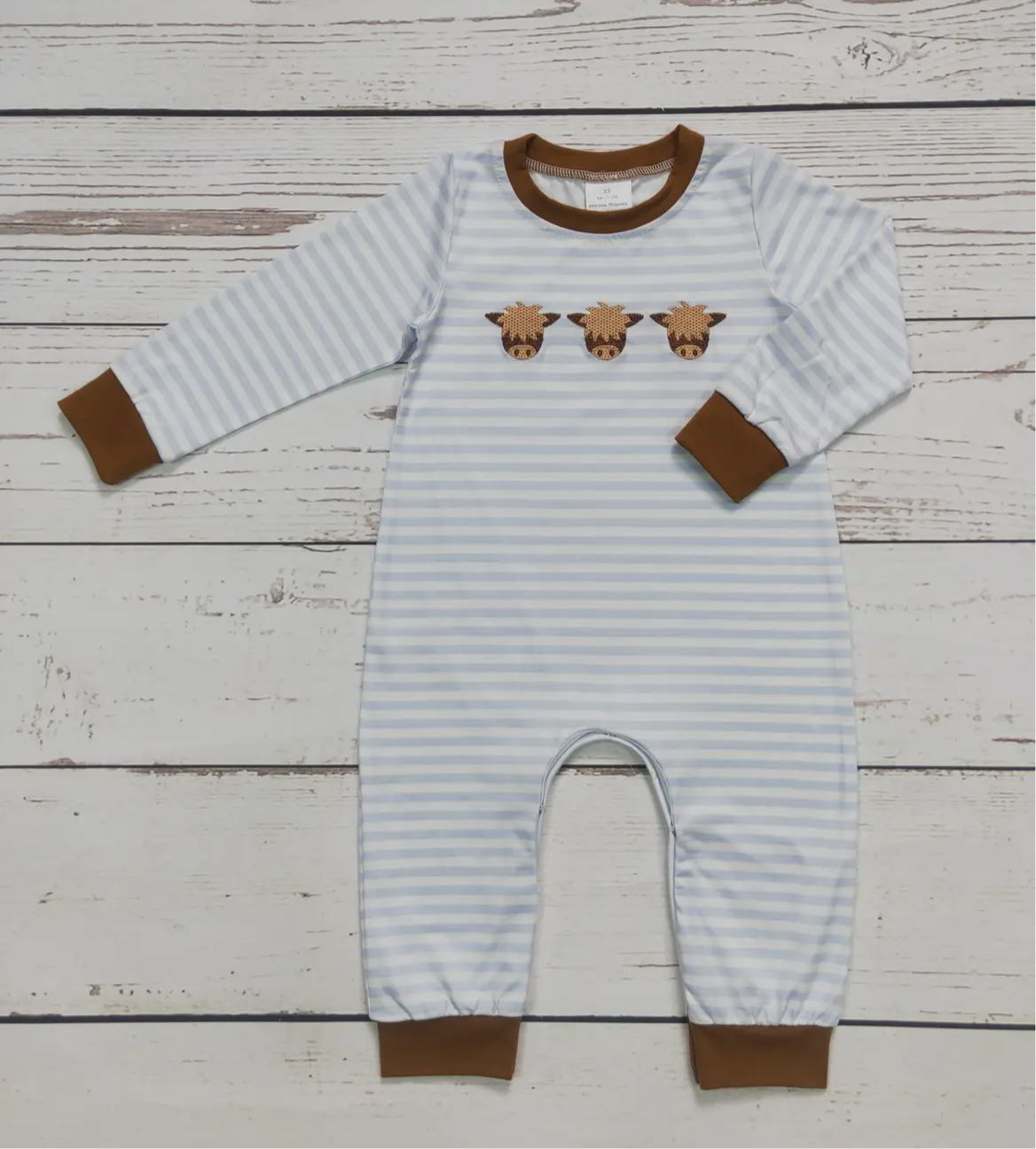 Boy Longhorn Cow Romper