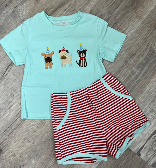 Boys Birthday Dog Set