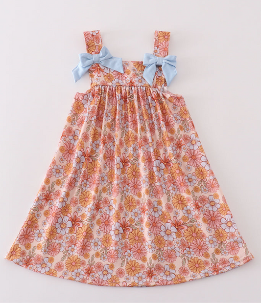 Girl Hippie Floral Dress