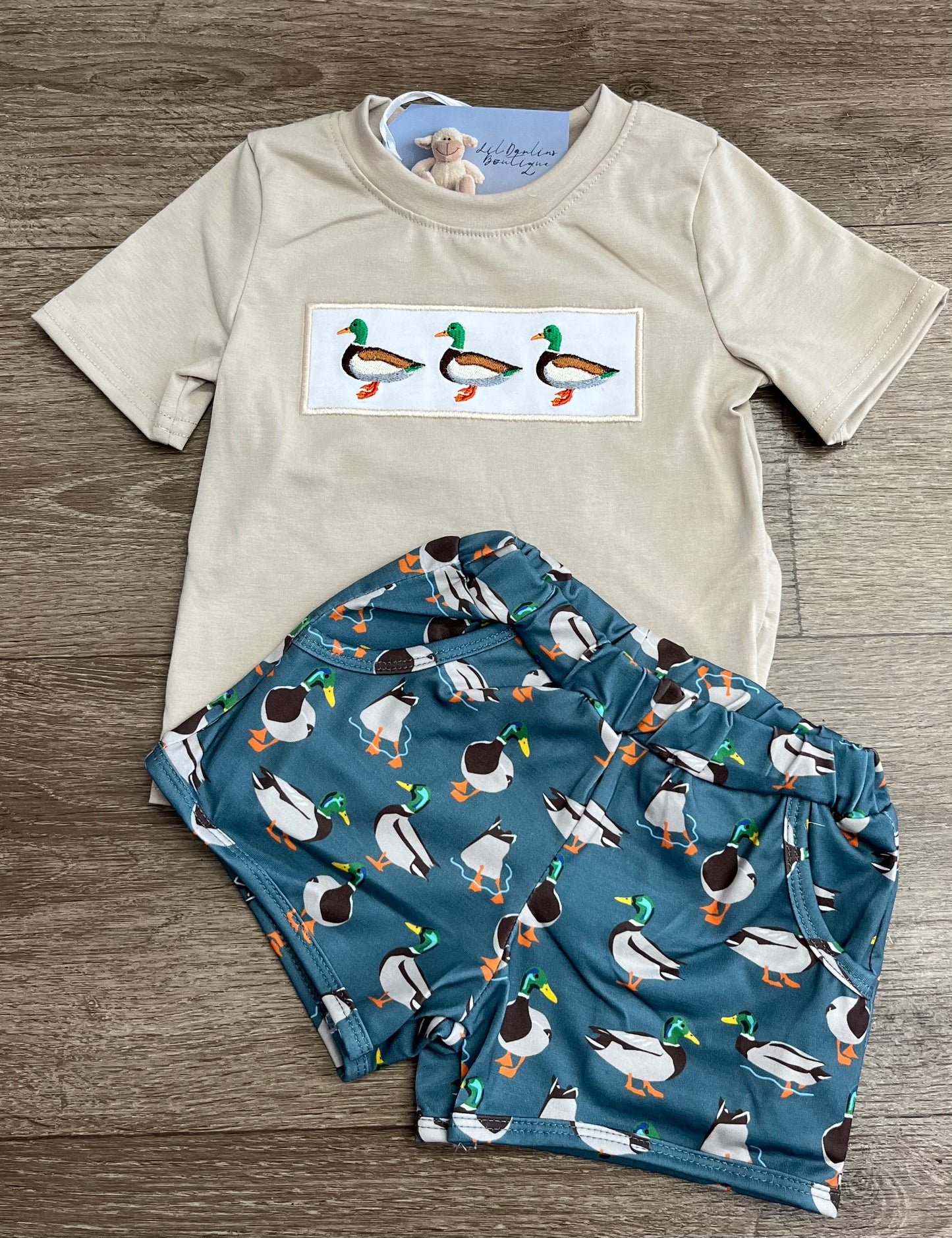 Boy Duck Short Set