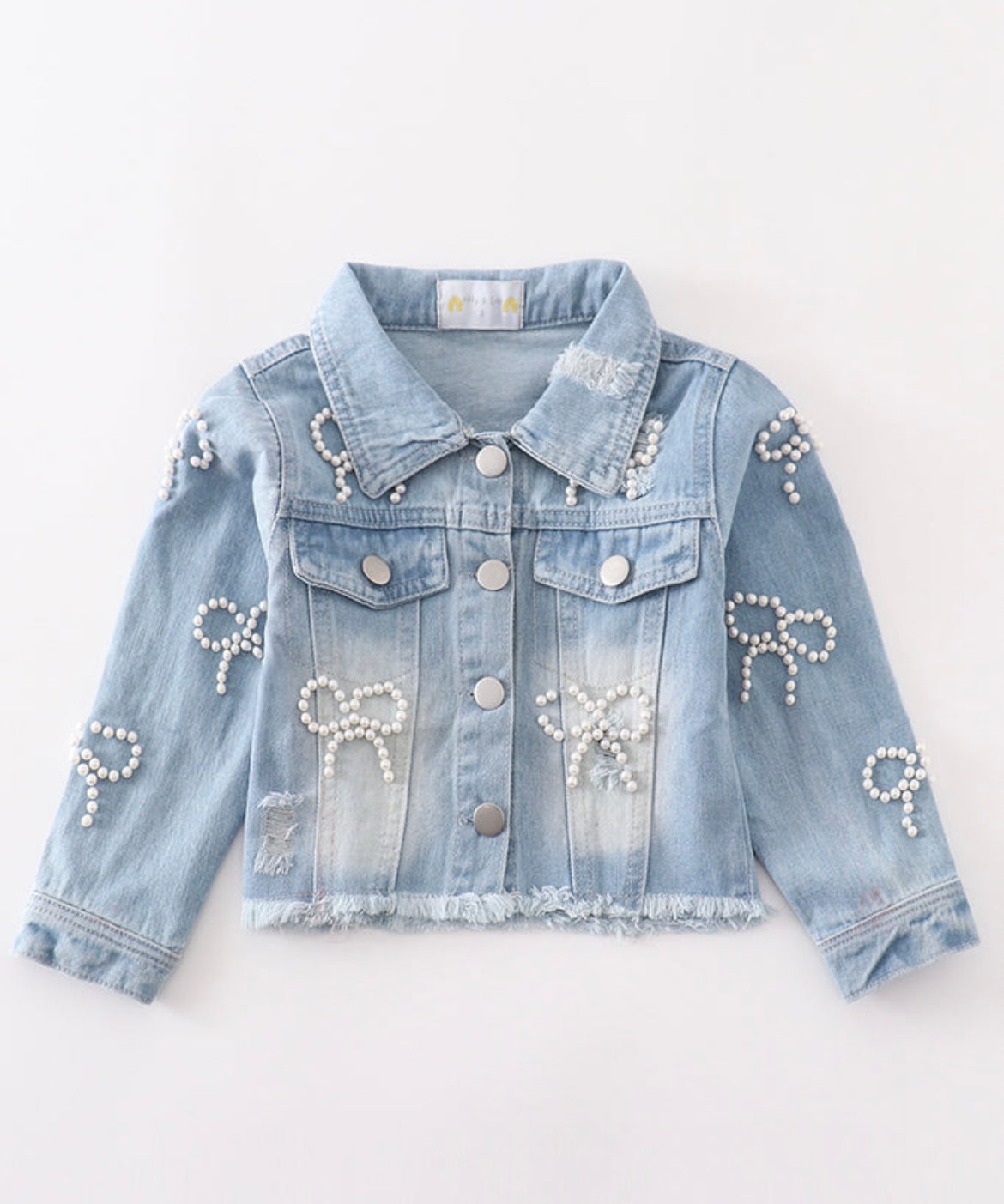 Girl Bow Denim Jacket