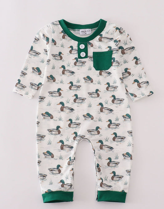 Boys Romper Ducks