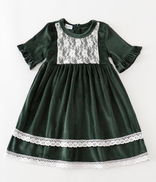 Girl Velvet Christmas Dress New Albany