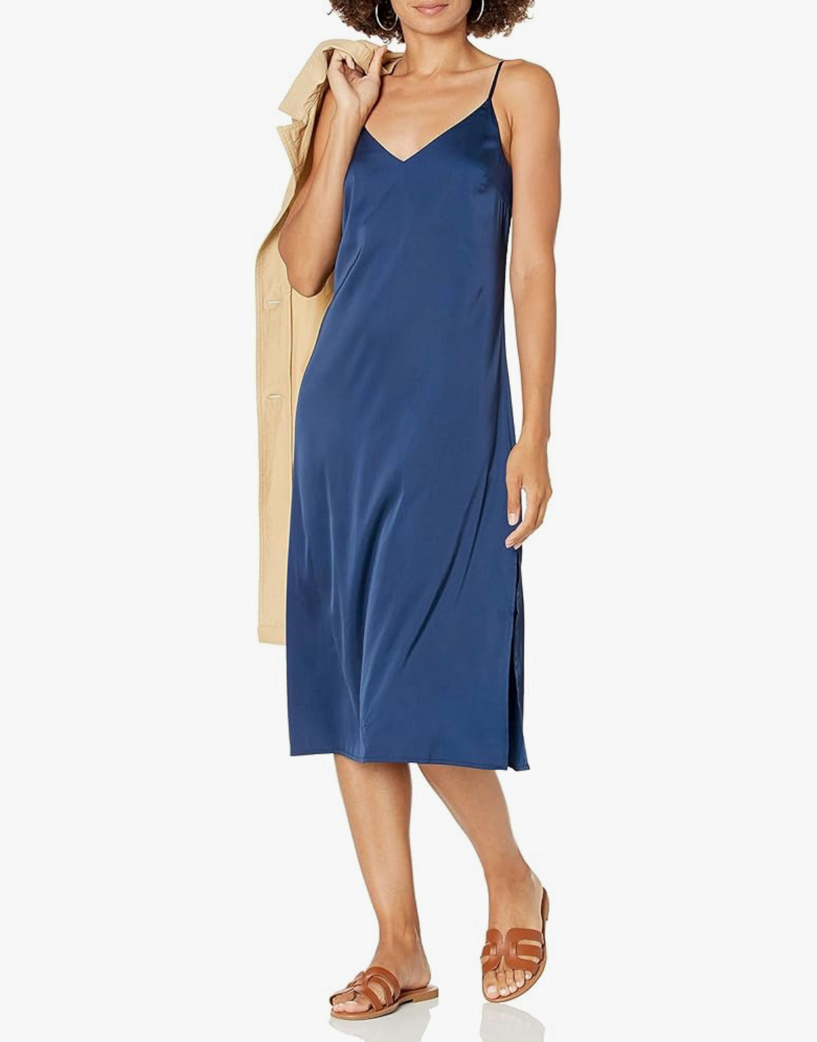 Ladies Navy Slip Dress