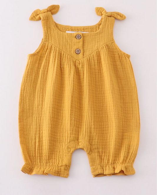 Girl Mustard Romper