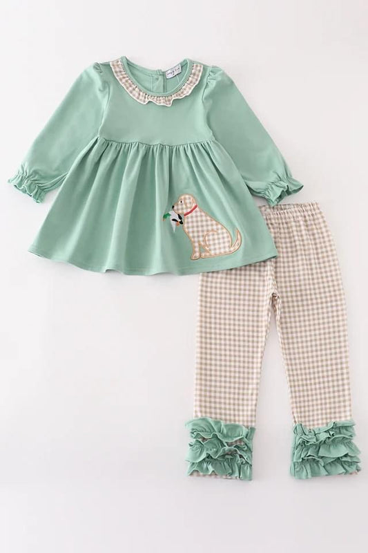 Girl Dog Duck Pant Set