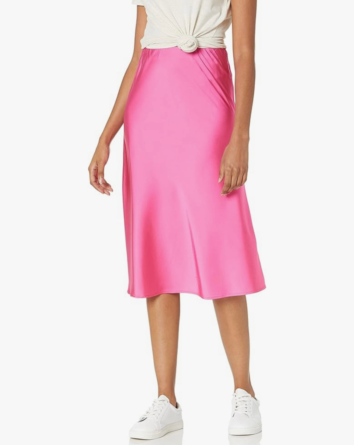 Ladies The Drop Skirt Pink
