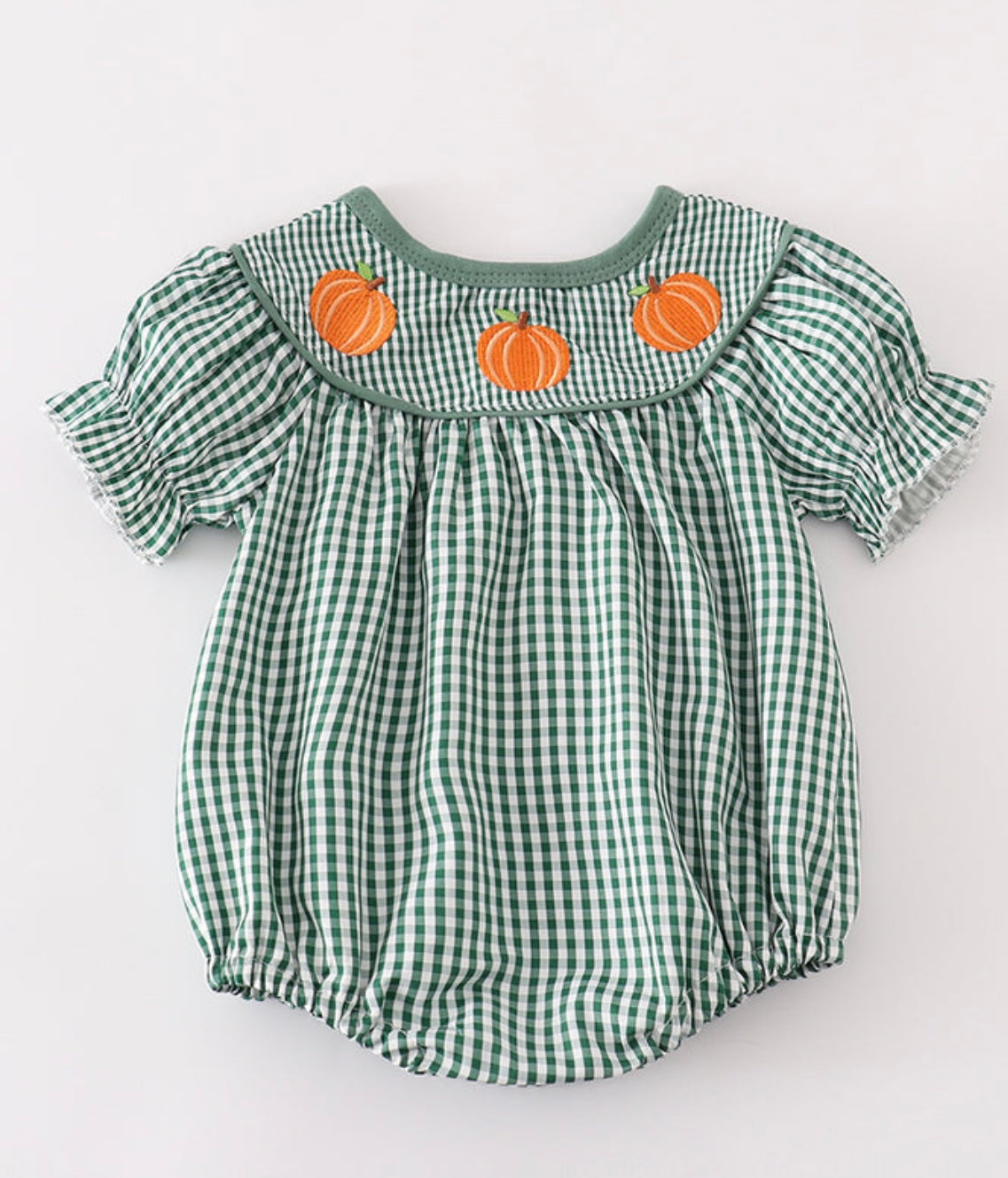 Girl Gingham Pumpkin Bubble