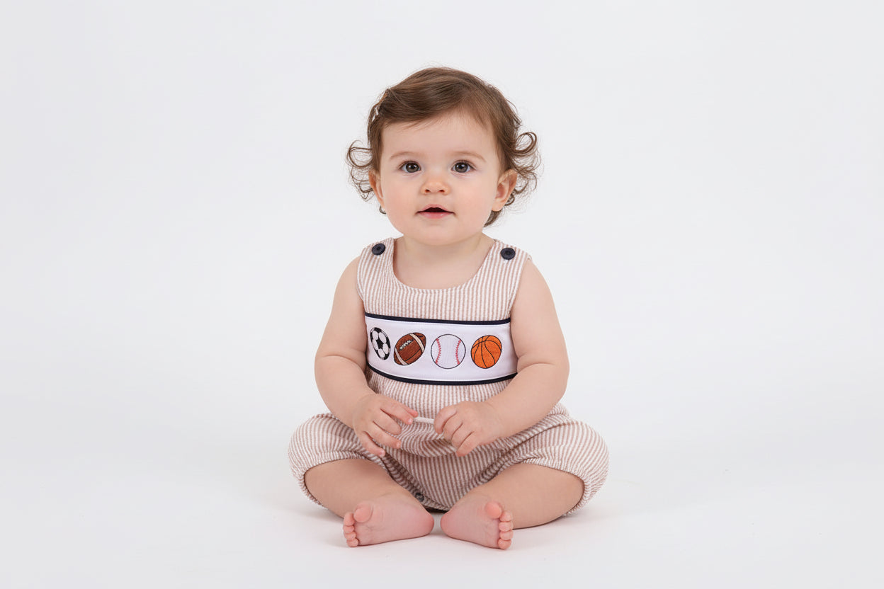 Boys Seersucker Sport Bubble