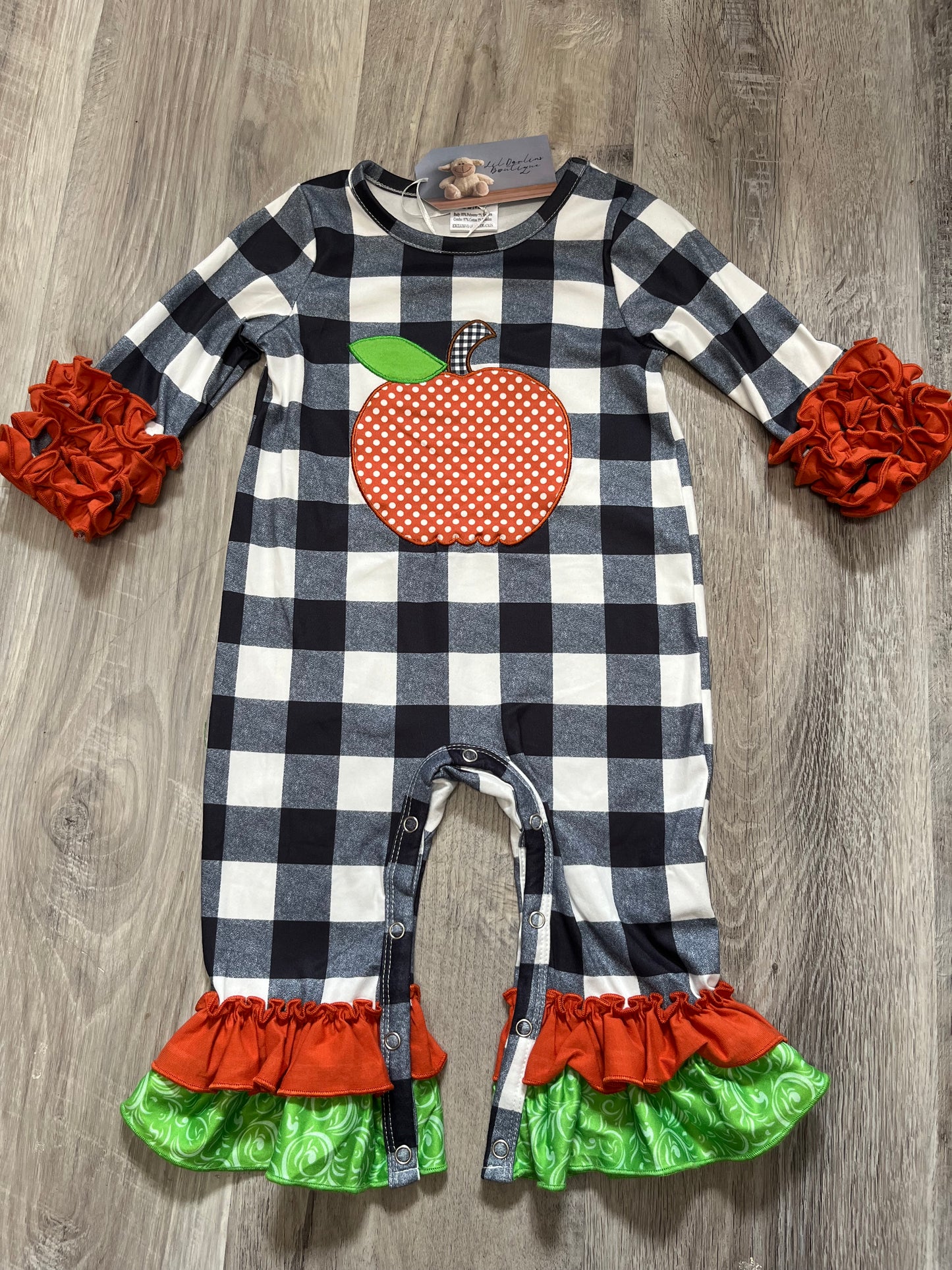 Girl Pumpkin Romper