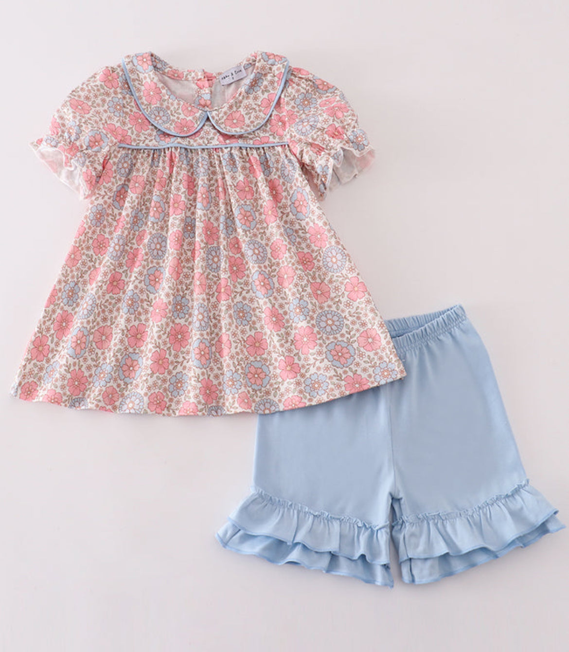 Girl Blue Short Set