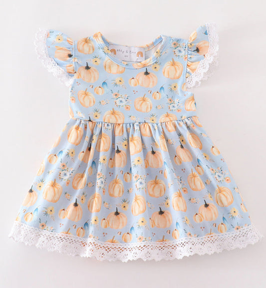 Girl Pumpkin Print Bubble